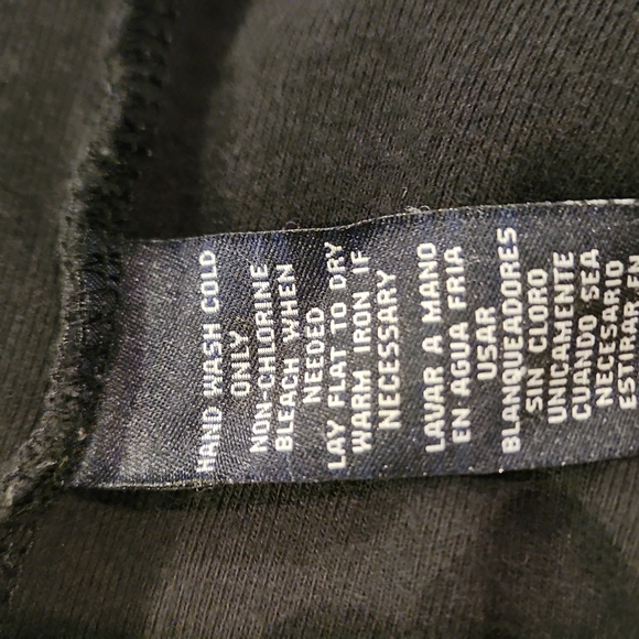 Jones New York Signature long sleeve v-neckline with lace trim Black 2X W-556 - Picture 6 of 6